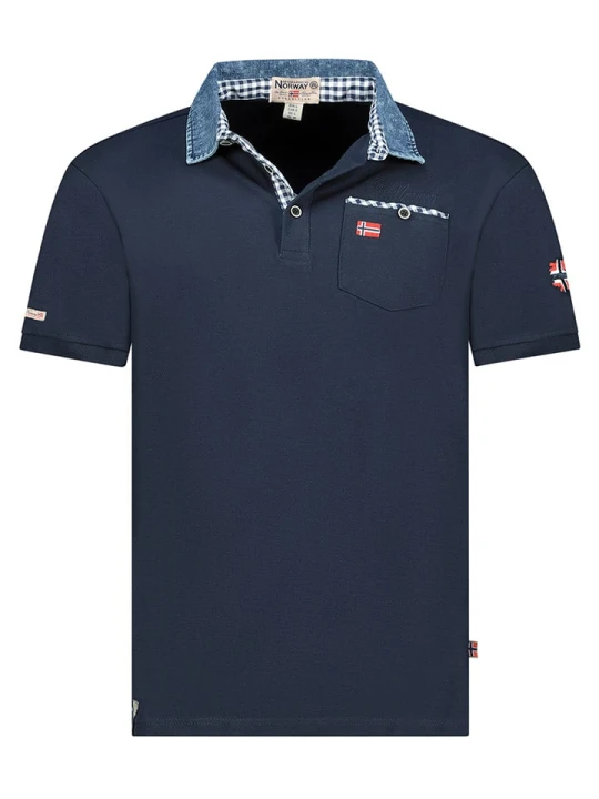 Zdjęcie produktu Geographical Norway Koszulka polo "Kerwin" w kolorze granatowym rozmiar: S