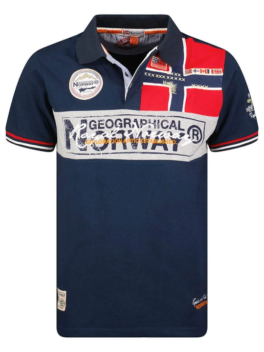 Zdjęcie produktu Geographical Norway Koszulka polo "Kidney" w kolorze granatowym rozmiar: 116