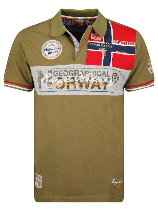 Zdjęcie produktu Geographical Norway Koszulka polo "Kidney" w kolorze khaki rozmiar: 116