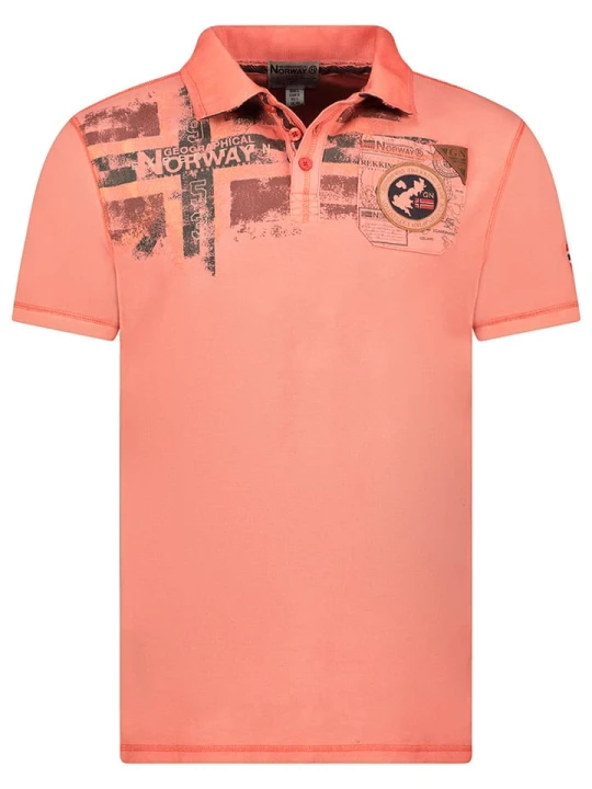 Zdjęcie produktu Geographical Norway Koszulka polo "Kimac" w kolorze pomarańczowym rozmiar: XXL