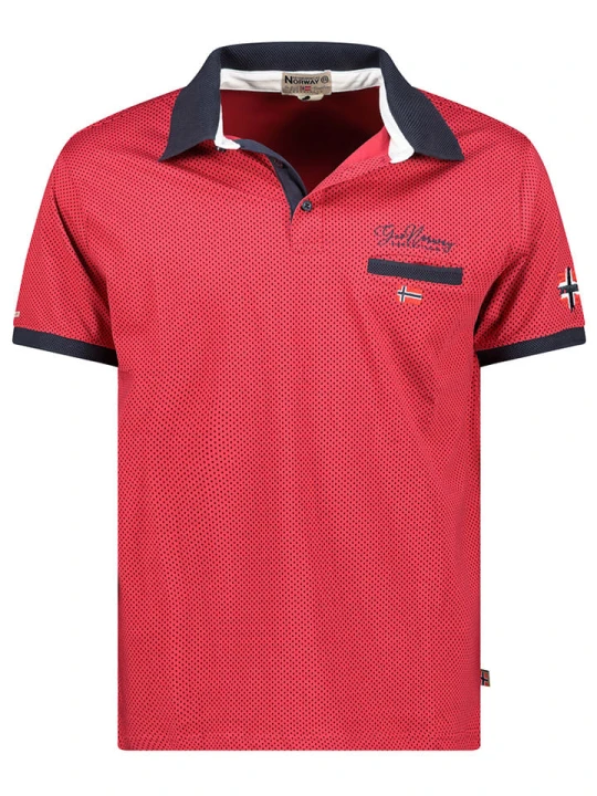 Zdjęcie produktu Geographical Norway Koszulka polo "Kingdom" w kolorze czerwonym rozmiar: S