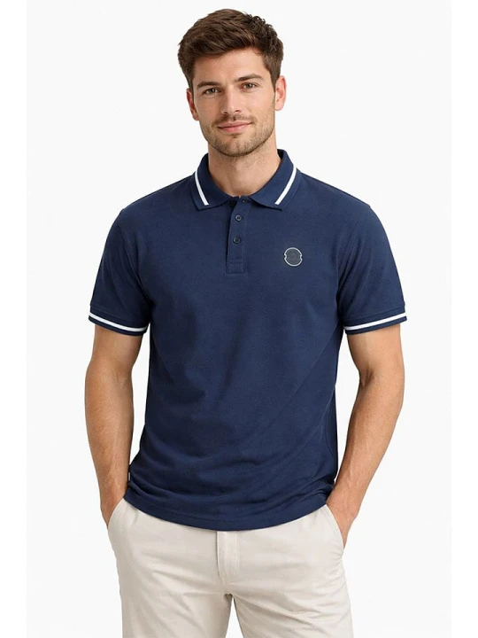 Zdjęcie produktu Geographical Norway Koszulka polo "Klerio" w kolorze granatowym rozmiar: S
