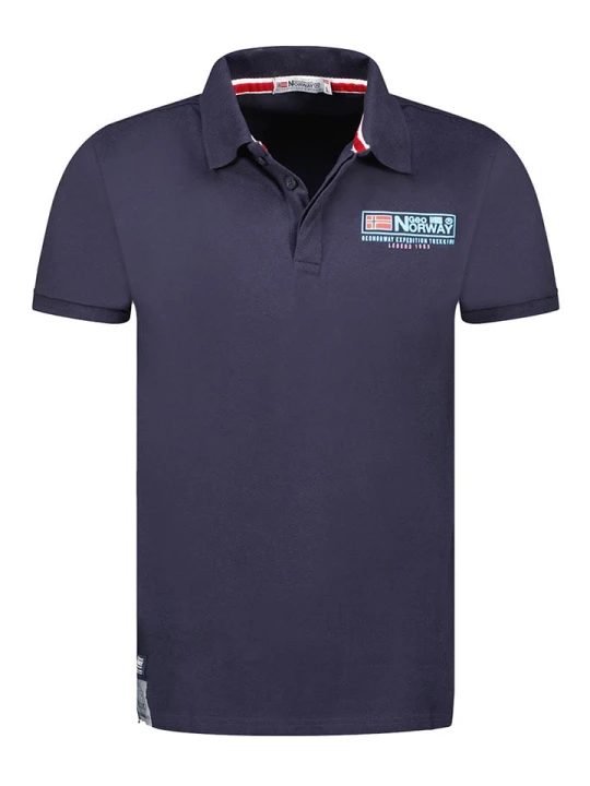 Zdjęcie produktu Geographical Norway Koszulka polo "Koffroy" w kolorze granatowym rozmiar: XL