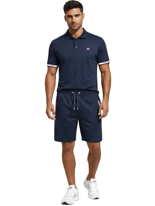Zdjęcie produktu Geographical Norway Koszulka polo "Koliar" w kolorze granatowym rozmiar: S