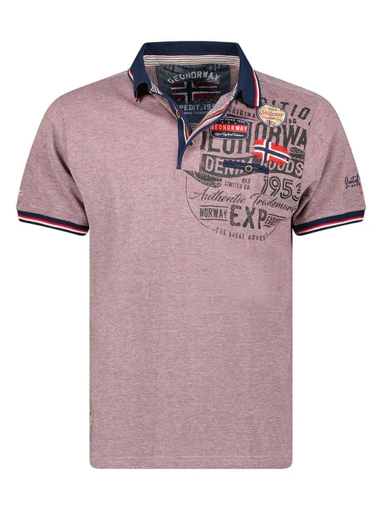 Zdjęcie produktu Geographical Norway Koszulka polo "Kollower" w kolorze czerwonym rozmiar: 128