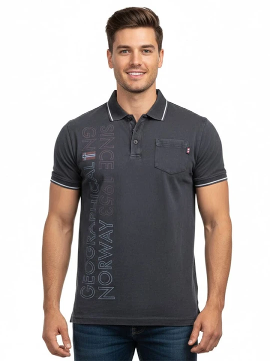 Zdjęcie produktu Geographical Norway Koszulka polo "Konakri" w kolorze czarnym rozmiar: S