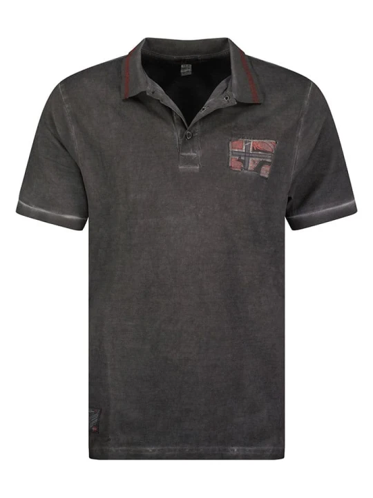 Zdjęcie produktu Geographical Norway Koszulka polo "Kotz" w kolorze czarnym rozmiar: 152