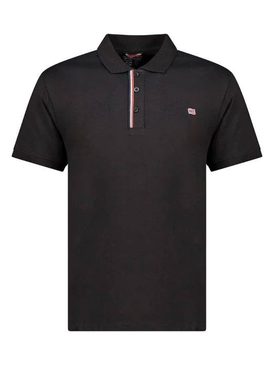 Zdjęcie produktu Geographical Norway Koszulka polo "Krown" w kolorze czarnym rozmiar: S