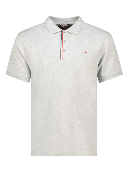 Zdjęcie produktu Geographical Norway Koszulka polo "Krown" w kolorze szarym rozmiar: L