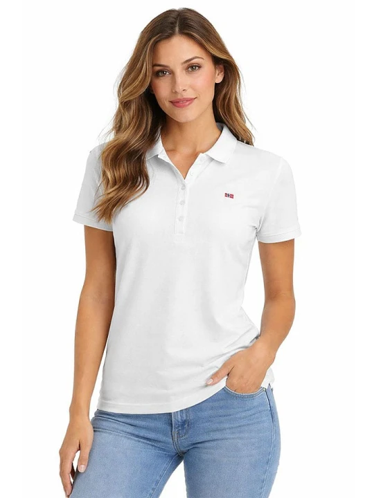 Zdjęcie produktu Geographical Norway Koszulka polo "Krystaline" w kolorze białym rozmiar: XL