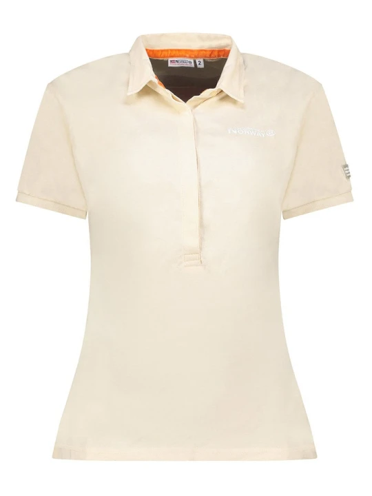 Zdjęcie produktu Geographical Norway Koszulka polo w kolorze beżowym rozmiar: L