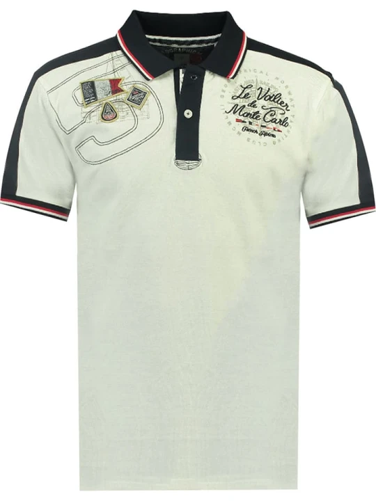 Zdjęcie produktu Geographical Norway Koszulka polo w kolorze białym rozmiar: 140
