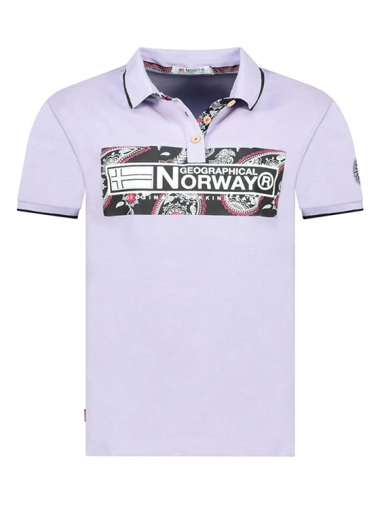 Zdjęcie produktu Geographical Norway Koszulka polo w kolorze fioletowym rozmiar: XXL