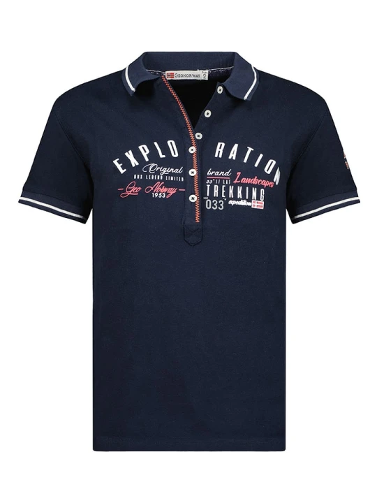 Zdjęcie produktu Geographical Norway Koszulka polo w kolorze granatowym rozmiar: S