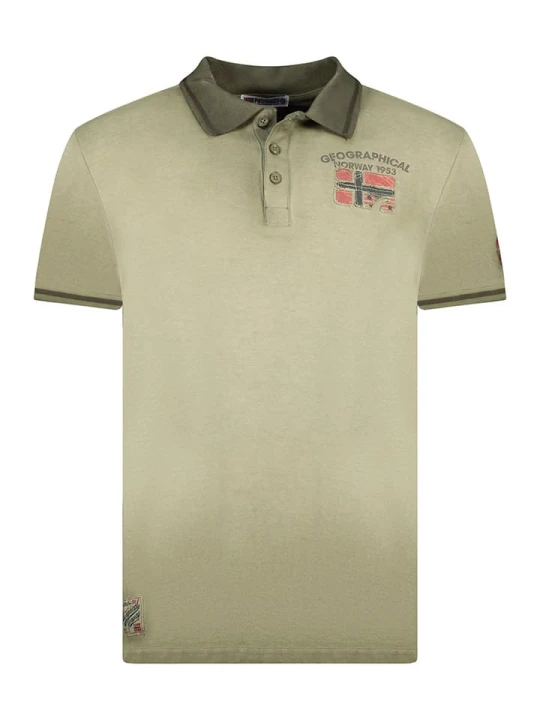 Zdjęcie produktu Geographical Norway Koszulka polo w kolorze khaki rozmiar: M