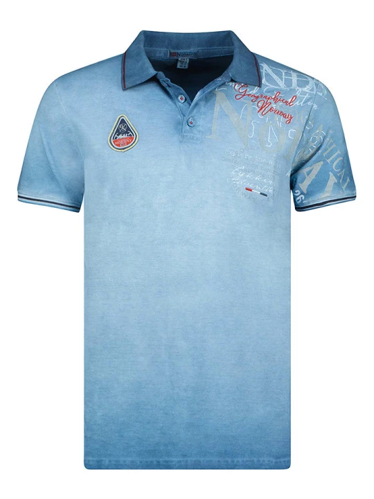 Zdjęcie produktu Geographical Norway Koszulka polo w kolorze niebieskim rozmiar: S