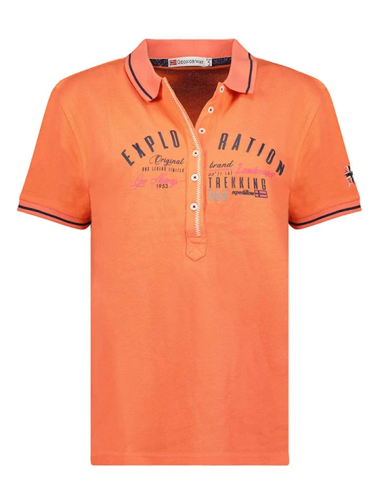 Zdjęcie produktu Geographical Norway Koszulka polo w kolorze pomarańczowym rozmiar: XL