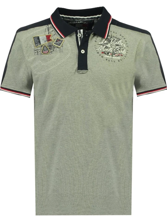 Zdjęcie produktu Geographical Norway Koszulka polo w kolorze szarym rozmiar: 128