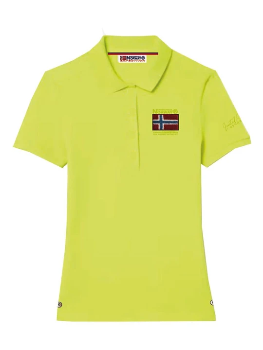 Zdjęcie produktu Geographical Norway Koszulka polo w kolorze żółtym rozmiar: M