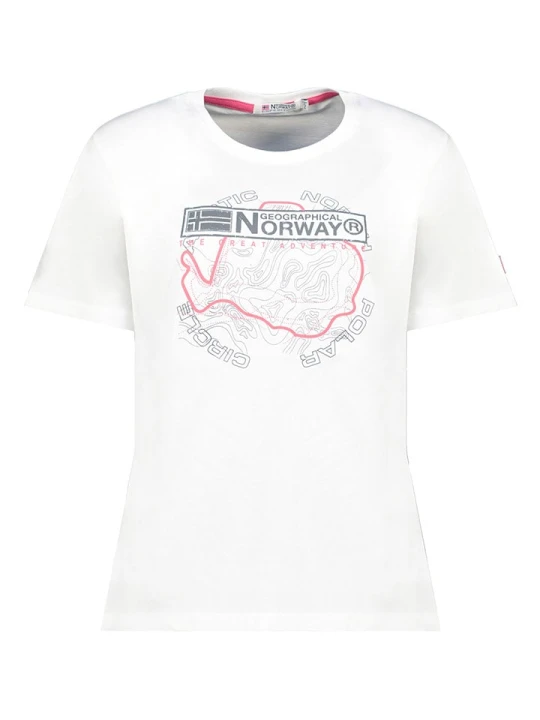 Zdjęcie produktu Geographical Norway Koszulka w kolorze białym rozmiar: XXL
