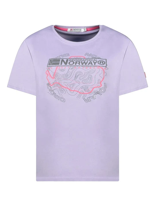 Zdjęcie produktu Geographical Norway Koszulka w kolorze fioletowym rozmiar: S