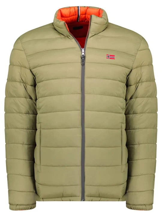 Zdjęcie produktu Geographical Norway Kurtka dwustronna "California" w kolorze zielonym rozmiar: 3XL