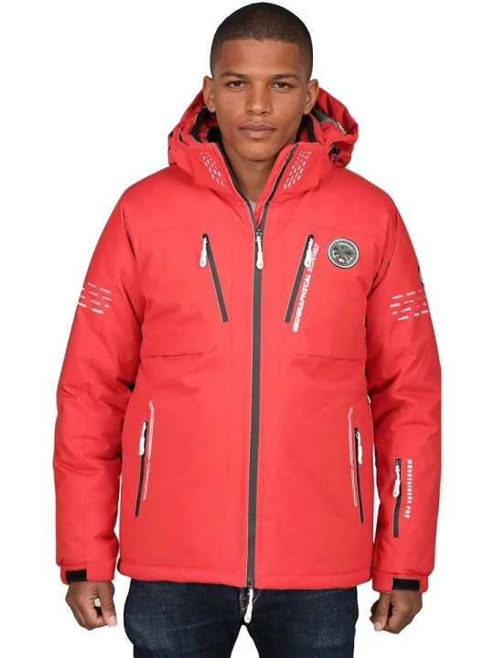 Zdjęcie produktu Geographical Norway Kurtka narciarska "Waldo" w kolorze czerwonym rozmiar: S
