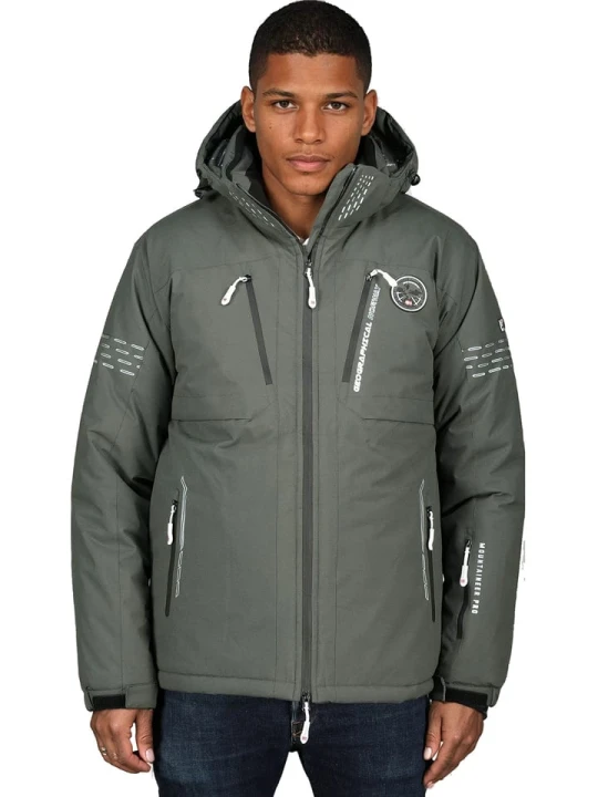 Zdjęcie produktu Geographical Norway Kurtka narciarska "Waldo" w kolorze szarym rozmiar: M