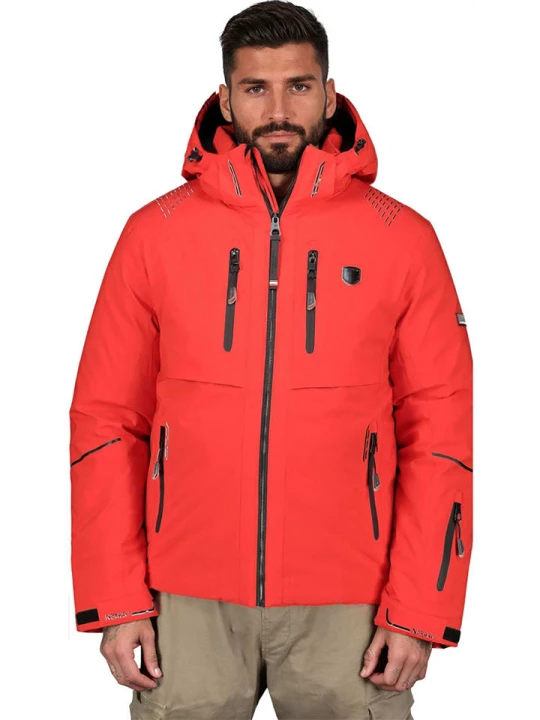 Zdjęcie produktu Geographical Norway Kurtka narciarska "Waouh" w kolorze czerwonym rozmiar: XXL