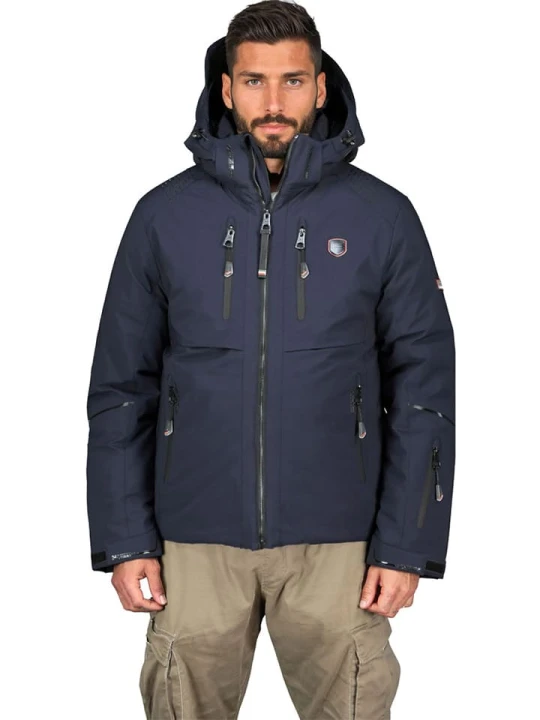 Zdjęcie produktu Geographical Norway Kurtka narciarska "Waouh" w kolorze granatowym rozmiar: 3XL