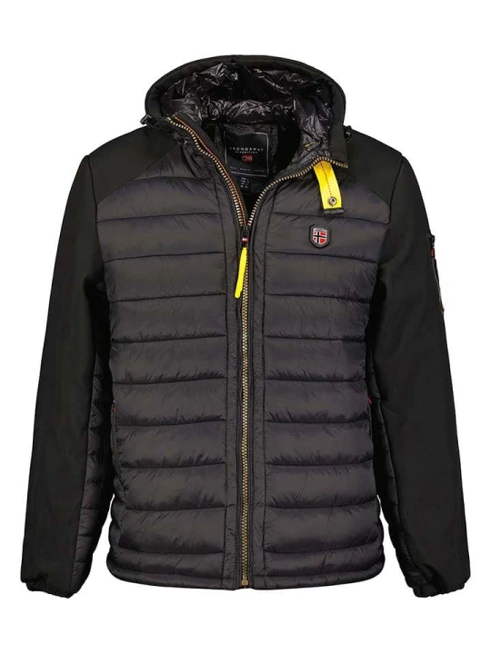 Zdjęcie produktu Geographical Norway Kurtka pikowana "Abator" w kolorze czarnym rozmiar: XL