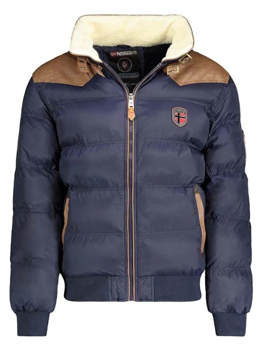 Zdjęcie produktu Geographical Norway Kurtka pikowana "Abramovitch" w kolorze granatowym rozmiar: XL