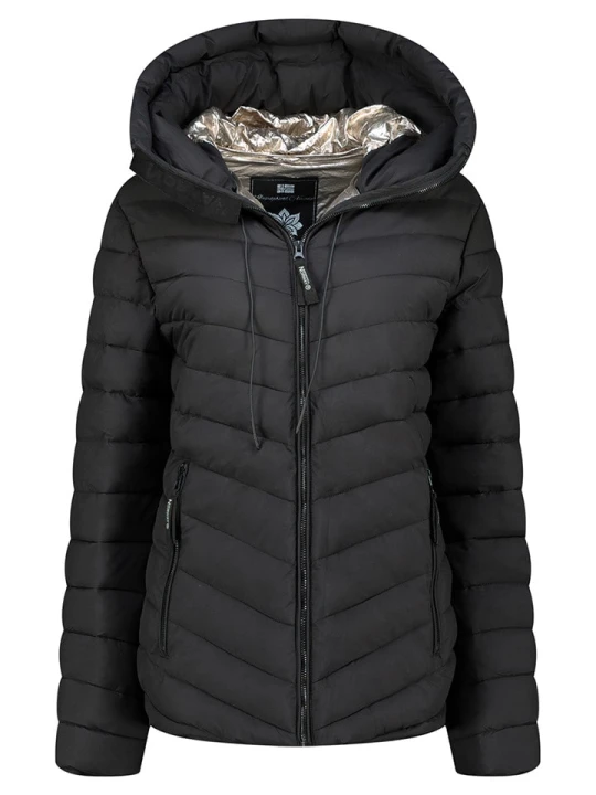 Zdjęcie produktu Geographical Norway Kurtka pikowana "Amandine" w kolorze czarnym rozmiar: XXL
