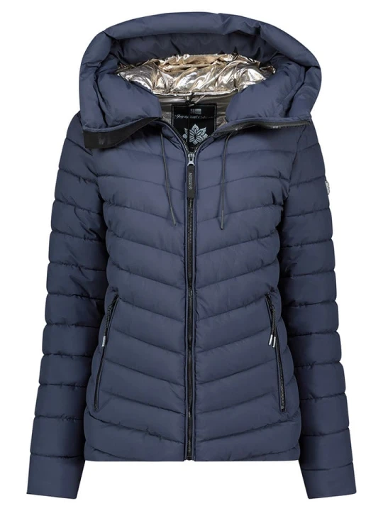 Zdjęcie produktu Geographical Norway Kurtka pikowana "Amandine" w kolorze granatowym rozmiar: M