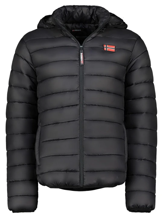 Zdjęcie produktu Geographical Norway Kurtka pikowana "Amigoglerc Hood" w kolorze czarnym rozmiar: 3XL