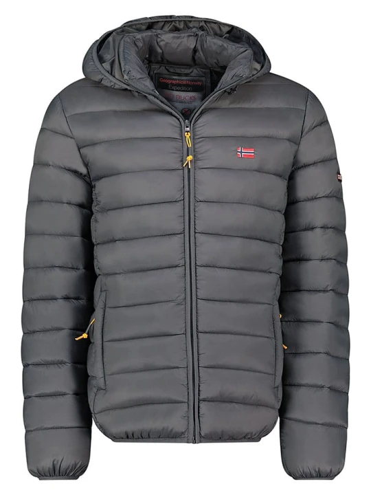 Zdjęcie produktu Geographical Norway Kurtka pikowana "Amigolor" w kolorze antracytowym rozmiar: 152