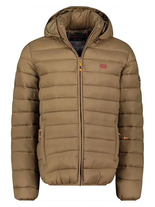 Zdjęcie produktu Geographical Norway Kurtka pikowana "Amigolor" w kolorze jasnobrązowym rozmiar: 176