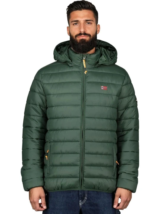 Zdjęcie produktu Geographical Norway Kurtka pikowana "Amigolor" w kolorze zielonym rozmiar: M