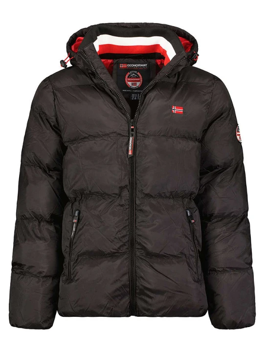 Zdjęcie produktu Geographical Norway Kurtka pikowana "Ancelo" w kolorze czarnym rozmiar: XL
