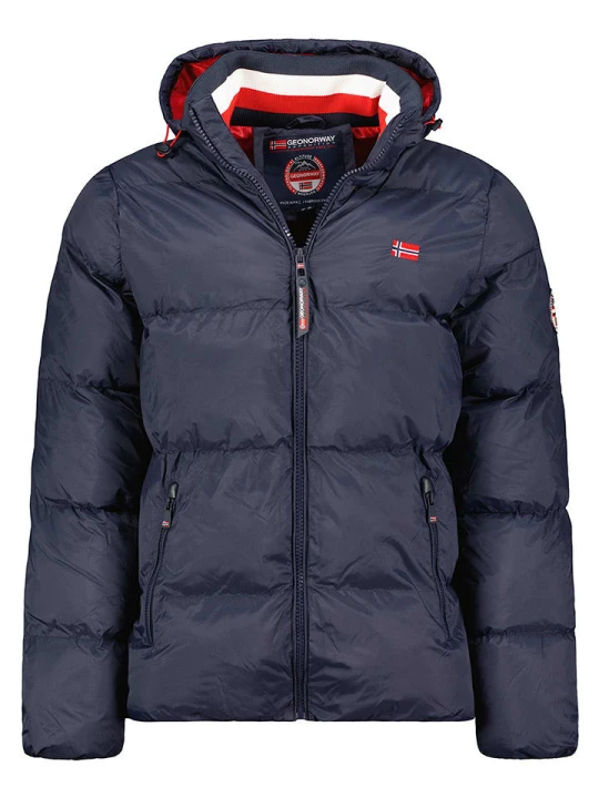 Zdjęcie produktu Geographical Norway Kurtka pikowana "Ancelo" w kolorze granatowym rozmiar: L