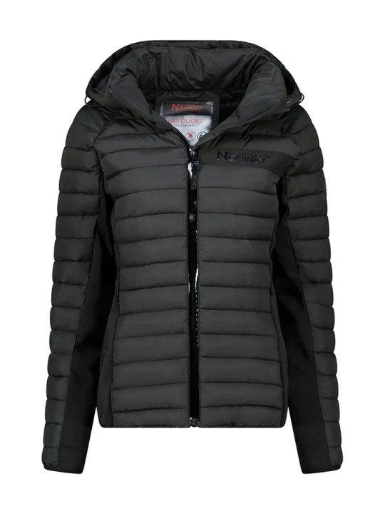 Zdjęcie produktu Geographical Norway Kurtka pikowana "Aretha" w kolorze czarnym rozmiar: L