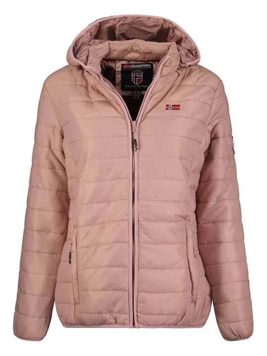 Zdjęcie produktu Geographical Norway Kurtka pikowana "Atika" w kolorze jasnoróżowym rozmiar: XXL
