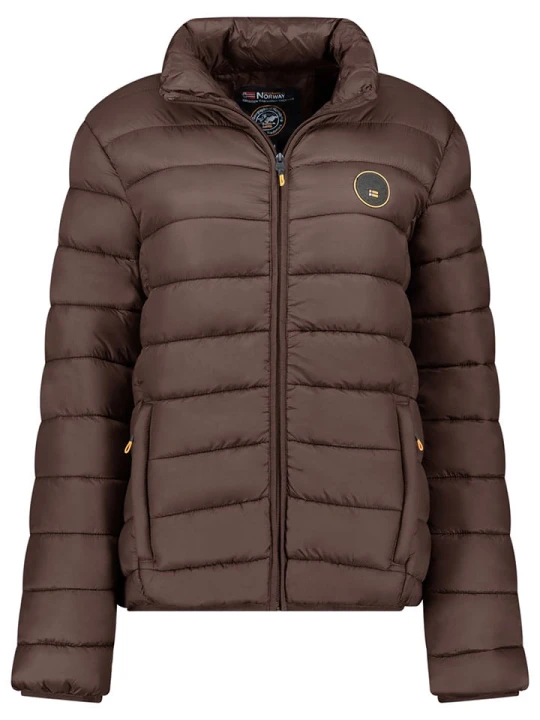 Zdjęcie produktu Geographical Norway Kurtka pikowana "Atikamap" w kolorze ciemnobrązowym rozmiar: L