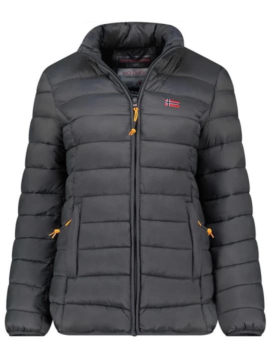 Zdjęcie produktu Geographical Norway Kurtka pikowana "Atikolor" w kolorze antracytowym rozmiar: XL