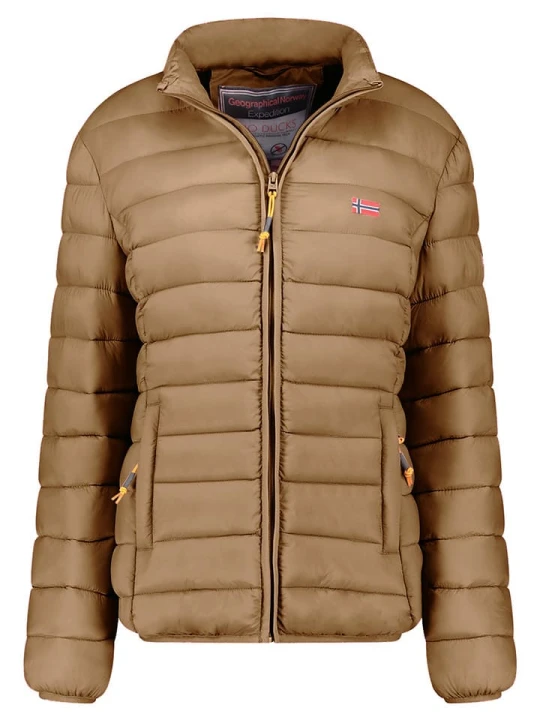 Zdjęcie produktu Geographical Norway Kurtka pikowana "Atikolor" w kolorze beżowym rozmiar: XXL