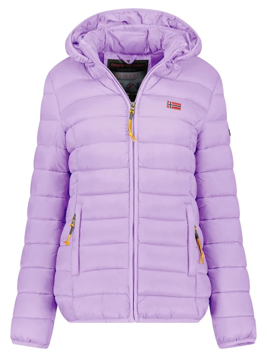 Zdjęcie produktu Geographical Norway Kurtka pikowana "Atikolor" w kolorze fioletowym rozmiar: S