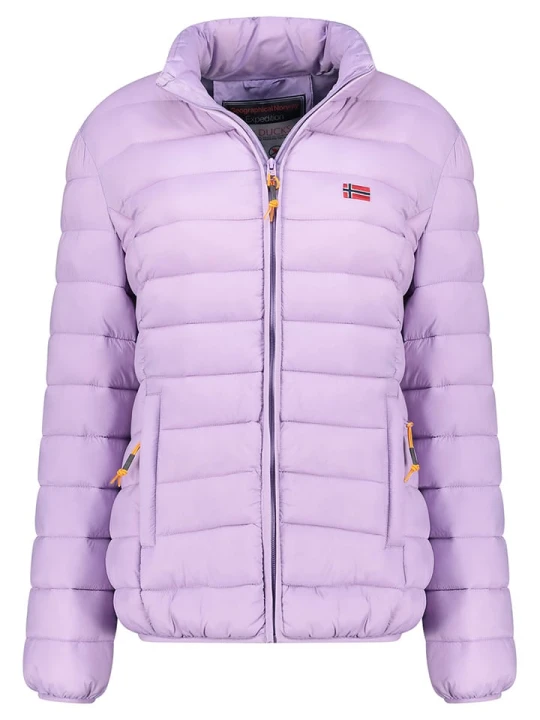 Zdjęcie produktu Geographical Norway Kurtka pikowana "Atikolor" w kolorze fioletowym rozmiar: M