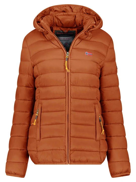 Zdjęcie produktu Geographical Norway Kurtka pikowana "Atikolor" w kolorze jasnobrązowym rozmiar: XL