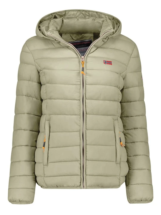 Zdjęcie produktu Geographical Norway Kurtka pikowana "Atikolor" w kolorze jasnozielonym rozmiar: L