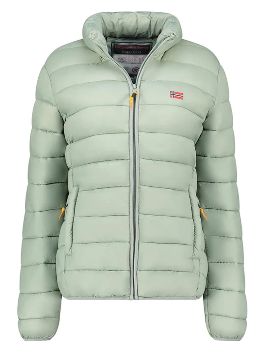 Zdjęcie produktu Geographical Norway Kurtka pikowana "Atikolor" w kolorze miętowym rozmiar: 3XL
